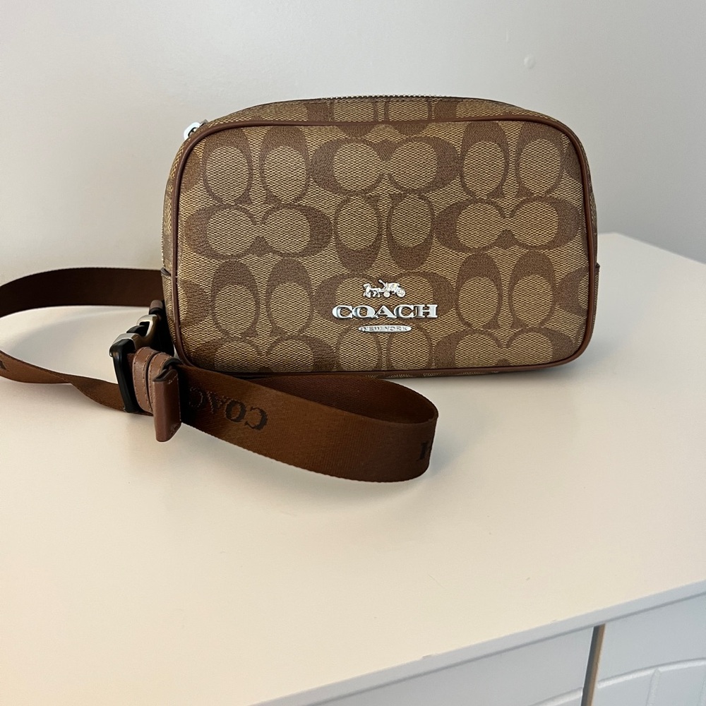 Coach Brown Signature Crossbody Bag